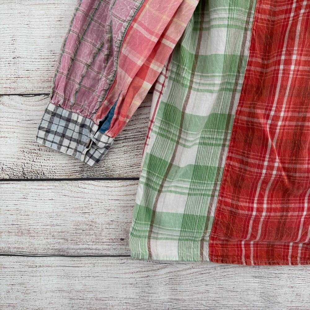 Sacred Threads Patchwork Pleated Blouse Womens La… - image 7